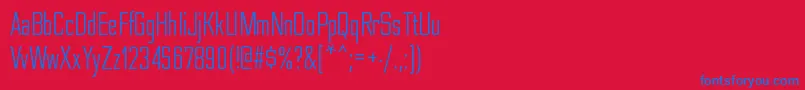 NesobritecdbkRegular Font – Blue Fonts on Red Background