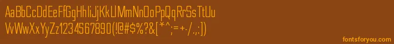 Шрифт NesobritecdbkRegular – оранжевые шрифты на коричневом фоне