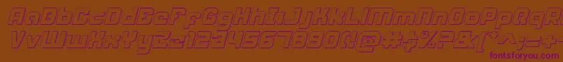 Подробнее о шрифте WeaponeerShadowItalic Шрифт WeaponeerShadowItalic – фиолетовые шрифты на коричневом фоне