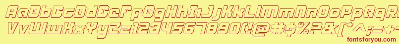 More about WeaponeerShadowItalic Font WeaponeerShadowItalic Font – Red Fonts on Yellow Background