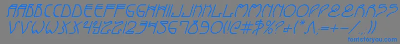 Coydecoi Font – Blue Fonts on Gray Background