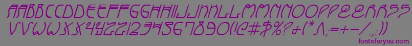Coydecoi Font – Purple Fonts on Gray Background