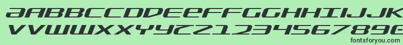 fuente SdfExpandedItalic – Fuentes Negras Sobre Fondo Verde
