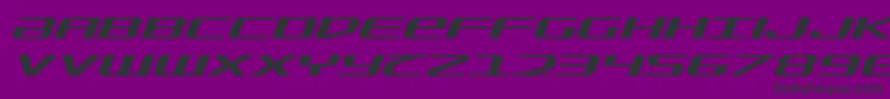 SdfExpandedItalic Font – Black Fonts on Purple Background