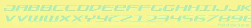 Шрифт SdfExpandedItalic – зелёные шрифты на жёлтом фоне