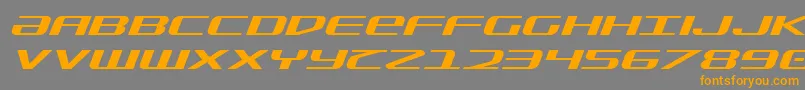 SdfExpandedItalic Font – Orange Fonts on Gray Background