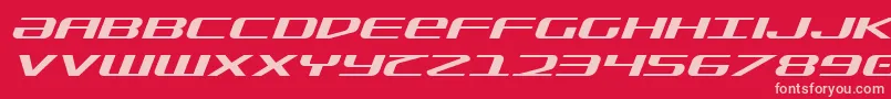 fuente SdfExpandedItalic – Fuentes Rosadas Sobre Fondo Rojo