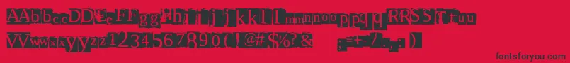 fuente ScriptSerif – Fuentes Negras Sobre Fondo Rojo