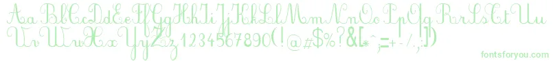 Police PlumScript – polices vertes