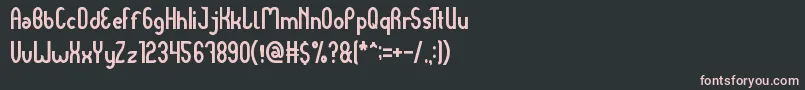 DearBaby Font – Pink Fonts on Black Background