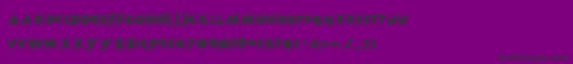 フォント300TrojansGreco – 紫の背景に黒い文字