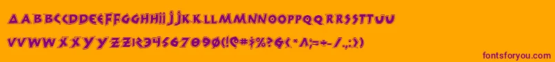 More about 300TrojansGreco Font 300TrojansGreco Font – Purple Fonts on Orange Background