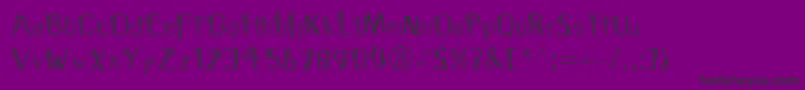 Police MediterraneoLtTwo – polices noires sur fond violet