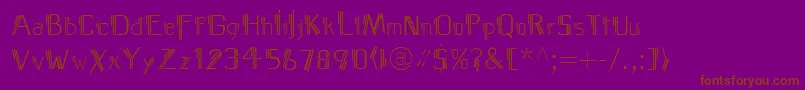 MediterraneoLtTwo Font – Brown Fonts on Purple Background