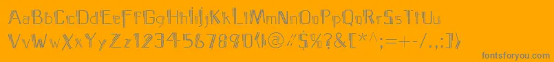 fuente MediterraneoLtTwo – Fuentes Grises Sobre Fondo Naranja