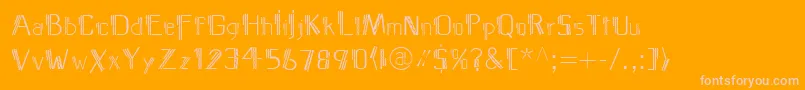 fuente MediterraneoLtTwo – Fuentes Rosadas Sobre Fondo Naranja