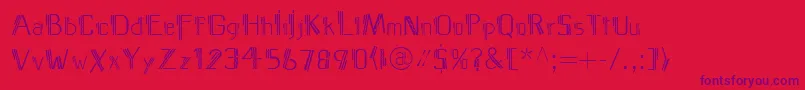 MediterraneoLtTwo Font – Purple Fonts on Red Background