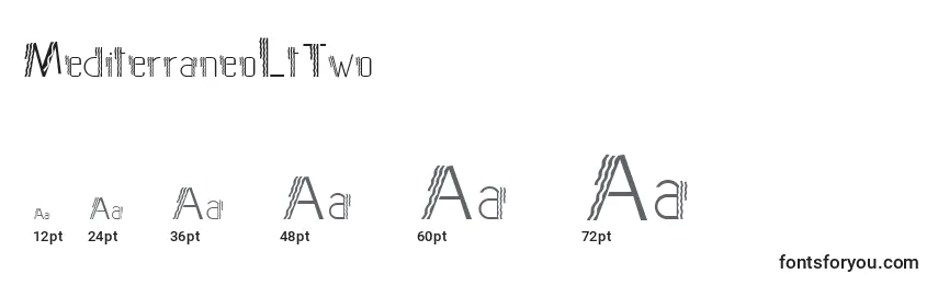 Размеры шрифта MediterraneoLtTwo