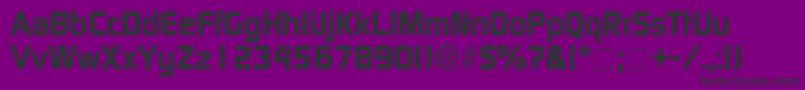 フォントBazoukSsiBold – 紫の背景に黒い文字