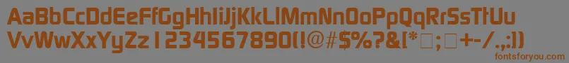 BazoukSsiBold Font – Brown Fonts on Gray Background