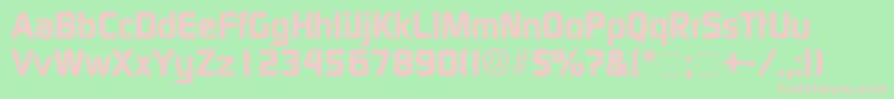 BazoukSsiBold Font – Pink Fonts on Green Background