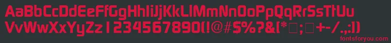 BazoukSsiBold Font – Red Fonts on Black Background