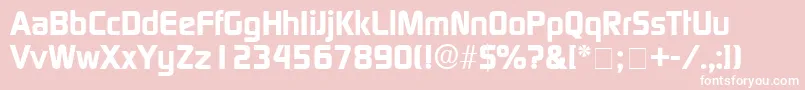 BazoukSsiBold Font – White Fonts on Pink Background