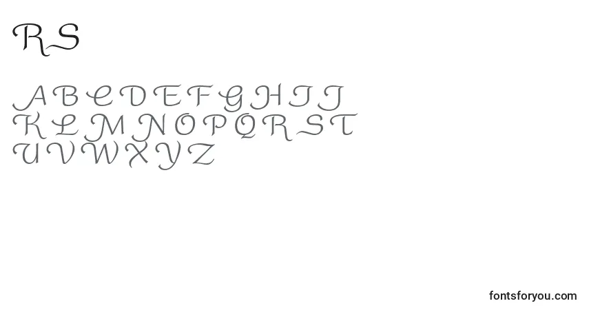 Schriftart RoundySwash – Alphabet, Zahlen, spezielle Symbole