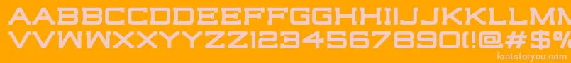 Шрифт HighjackBold – розовые шрифты на оранжевом фоне
