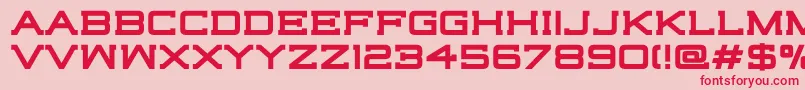 HighjackBold Font – Red Fonts on Pink Background