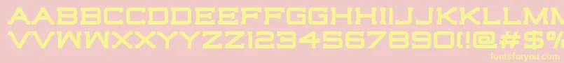 HighjackBold Font – Yellow Fonts on Pink Background