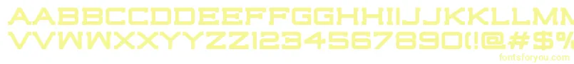 HighjackBold Font – Yellow Fonts on White Background