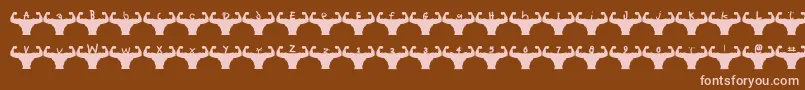 More about Themusclefetish Font Themusclefetish Font – Pink Fonts on Brown Background