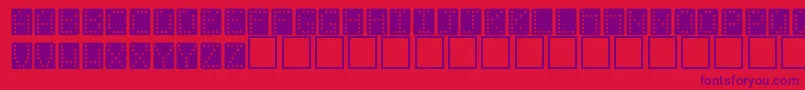 DionnaRegular Font – Purple Fonts on Red Background