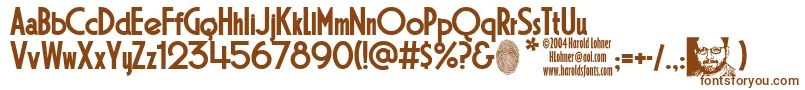 Gainsborough-fontti – ruskeat fontit valkoisella taustalla