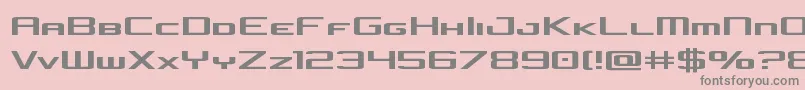 ConcielianJet Font – Gray Fonts on Pink Background