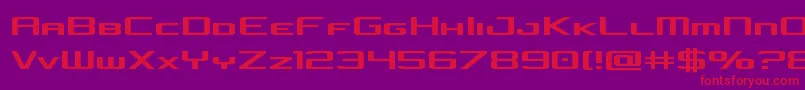 ConcielianJet Font – Red Fonts on Purple Background