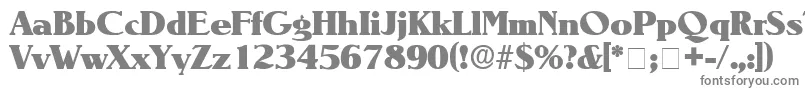 BlendenDisplaySsi Font – Gray Fonts on White Background