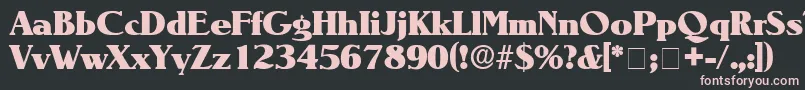 BlendenDisplaySsi Font – Pink Fonts on Black Background