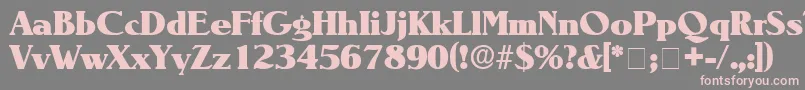 BlendenDisplaySsi Font – Pink Fonts on Gray Background