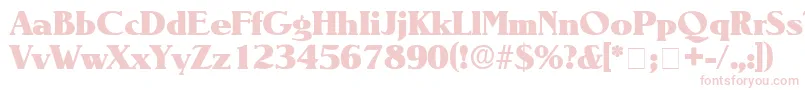 BlendenDisplaySsi Font – Pink Fonts on White Background
