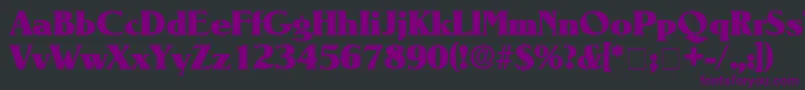 BlendenDisplaySsi Font – Purple Fonts on Black Background
