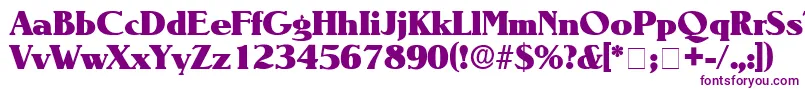BlendenDisplaySsi Font – Purple Fonts on White Background
