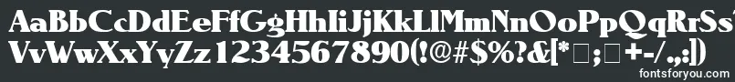 フォントBlendenDisplaySsi – 白い文字