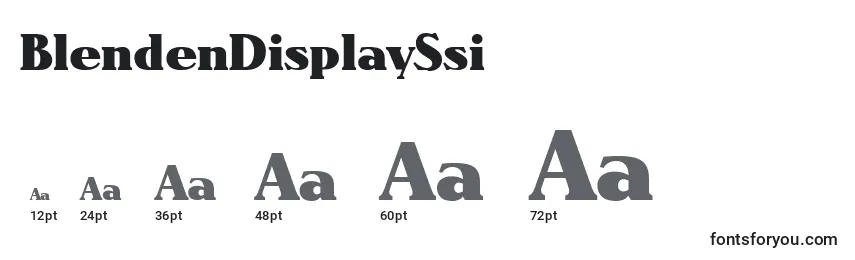 BlendenDisplaySsi Font Sizes