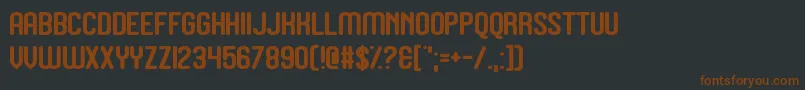 Шрифт Juicebox – коричневые шрифты на чёрном фоне