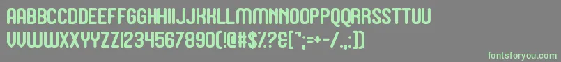 Шрифт Juicebox – зелёные шрифты на сером фоне