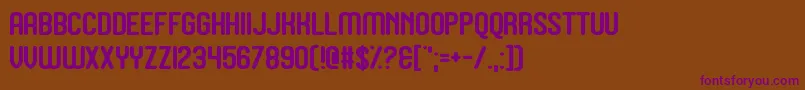 Шрифт Juicebox – фиолетовые шрифты на коричневом фоне