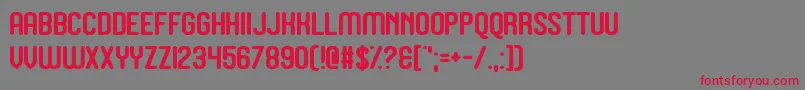 Juicebox Font – Red Fonts on Gray Background