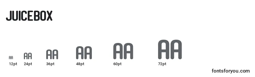 Juicebox Font Sizes